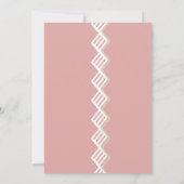 ピンクローズウィズグリーンリー結婚式招待状 招待状 (裏面)