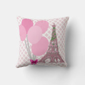 ピンクローズエッフェルタワーバラトピアリーバルーン クッション (裏面)