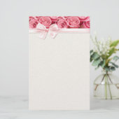 ピンクローズエレガンス2 便箋 (スタンド正面)