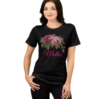 ピンクローズエレガンス トライブレンドTシャツ