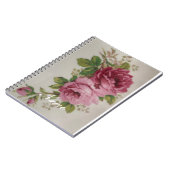 ピンクローズエレガンス ノートブック (左側)