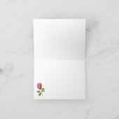 ピンクローズエレガントな結婚式 サンキューカード (内部)