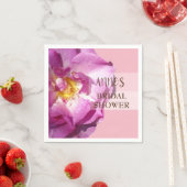 ピンクローズエレガントブライダルシャワー紙ナプキンス スタンダードカクテルナプキン (インサイチュ)