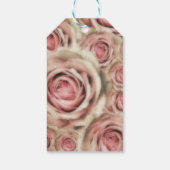 ピンクローズエレガントブライダル結婚ズフローラ ギフトタグ (裏面)