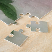 ピンクローズオンステムアートフラワーパズル ジグソーパズル (側面)