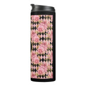 ピンクローズオンハーレクインモノグラム タンブラー (回転右)