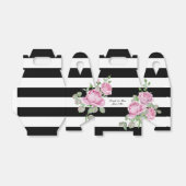 ピンクローズオンブラックストライプカスタム フェイバーボックス (折り畳みなし)