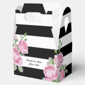 ピンクローズオンブラックストライプカスタム フェイバーボックス (オープン)