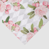 ピンクローズオンボー市松模様にドデコパッジ 薄葉紙 (詳細)