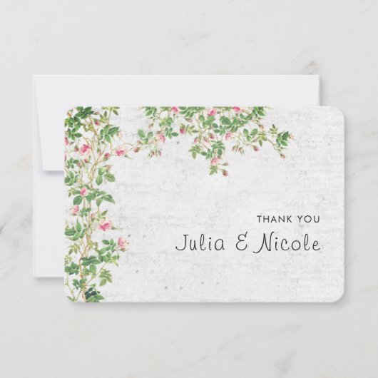 ピンクローズオールドウォールヴィンテージスタイルジャーナル結婚ズ (正面)