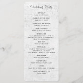 ピンクローズオールドウォールヴィンテージスタイルジャーナル結婚ズ プログラム (裏面)