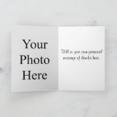 ピンクローズカスタマイズ可能サンキューカード サンキューカード (内部)