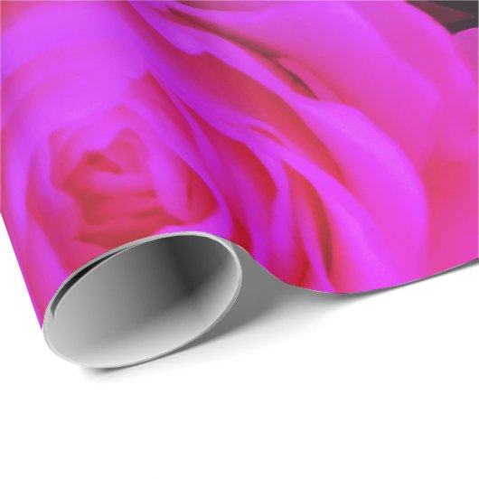 ピンクローズカスタム文字ハッピーマザーズデイフローラ ラッピングペーパー (ロールコーナー)