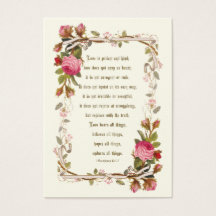 ピンクローズカソリッ結婚クスの祈りの言葉カード