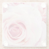 ピンクローズガラスコースター ガラスコースター (裏面)