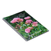 ピンクローズガーデンバイブル祈りの言葉ジャーナル ノートブック (右側)