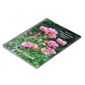 ピンクローズガーデンバイブル祈りの言葉ジャーナル ノートブック (左側)