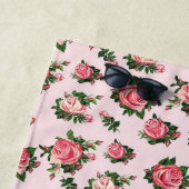 ピンクローズガーデンビーチタオル ビーチタオル (インサイチュ)
