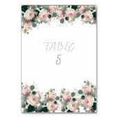 ピンクローズガーデンユーカリ結婚プス テーブルナンバー (裏面)