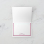 ピンクローズガーデン春の結婚式 サンキューカード (内部)