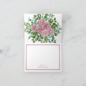 ピンクローズガーデン春の結婚式 サンキューカード (内部)