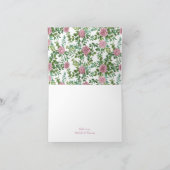 ピンクローズガーデン春の結婚式 サンキューカード (内部)