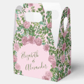 ピンクローズガーデン春の結婚式 フェイバーボックス (オープン)