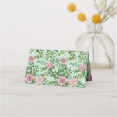 ピンクローズガーデン春の結婚式 プレイスカード (裏面)