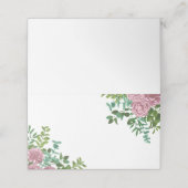 ピンクローズガーデン春の結婚式 プレイスカード (外部開封)