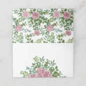 ピンクローズガーデン春の結婚式 プレイスカード (外部開封)