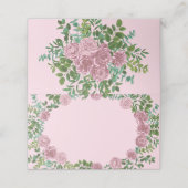 ピンクローズガーデン春の結婚式 プレイスカード (外部開封)