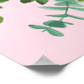 ピンクローズガーデン春の結婚式 ポスター (角)