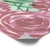 ピンクローズガーデン春の結婚式 ポスター (角)