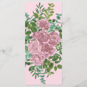 ピンクローズガーデン春の結婚式 メニュー (裏面)