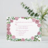 ピンクローズガーデン春の結婚式 招待状 (スタンド正面)