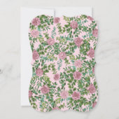 ピンクローズガーデン春の結婚式 招待状 (裏面)