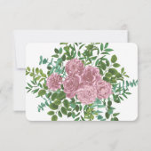 ピンクローズガーデン春の結婚式 招待状 (裏面)