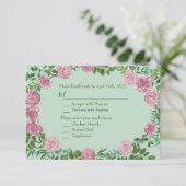 ピンクローズガーデン春の結婚式 招待状 (スタンド正面)