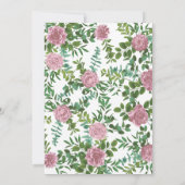 ピンクローズガーデン春の結婚式 招待状 (裏面)