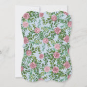 ピンクローズガーデン春の結婚式 招待状 (裏面)