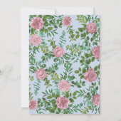 ピンクローズガーデン春の結婚式 招待状 (裏面)