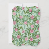 ピンクローズガーデン春の結婚式 招待状 (裏面)