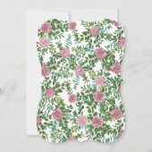 ピンクローズガーデン春の結婚式 招待状 (裏面)