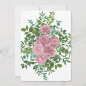 ピンクローズガーデン春の結婚式 招待状 (裏面)