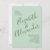 ピンクローズガーデン春の結婚式 招待状 (正面)