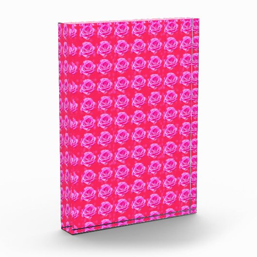ピンクローズキスパターン フォトブロック (左)