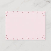 ピンクローズキンセアニラアコモデーション エンクロージャーカード (裏面)