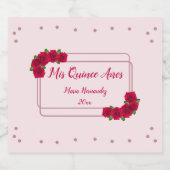 ピンクローズキンセアニラ ビールラベル (シングルラベル)