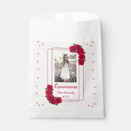 ピンクローズキンセアニラ フェイバーバッグ (正面)