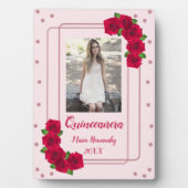 ピンクローズキンセアニラ フォトプラーク (正面)